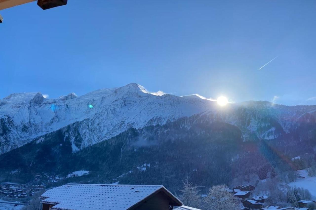 Vue Des "Chavants" Studio 20 M With Balcony Les Houches Exterior foto